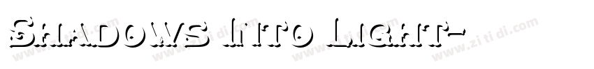 Shadows Into Light字体转换